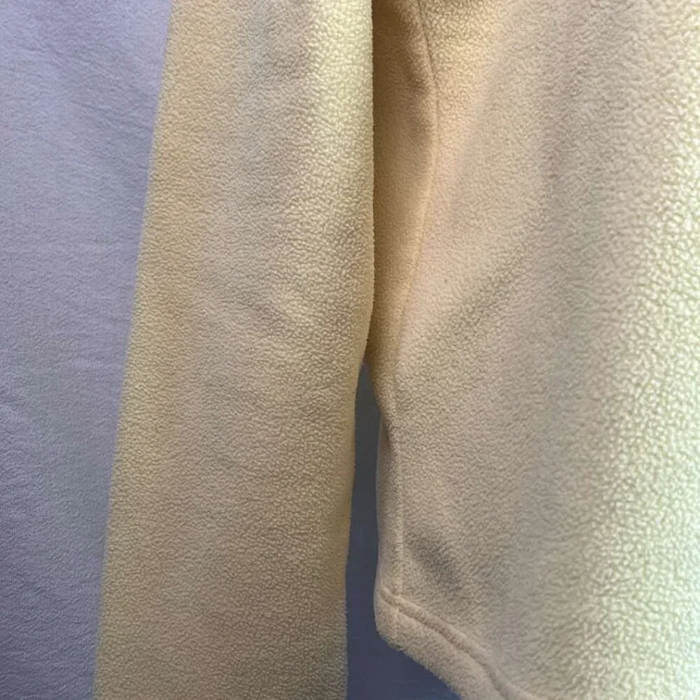 L.L. Bean 1/4 Zip Yellow‎ Fleece Lagenlook Luxury Classic Casual Outdoors Basic